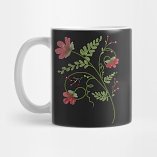 Floral Sprigs Watercolor Painting | Cherie's Art(c)2021 Mug